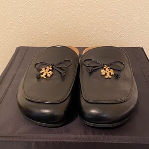 Black Leather Slip-On Loafers